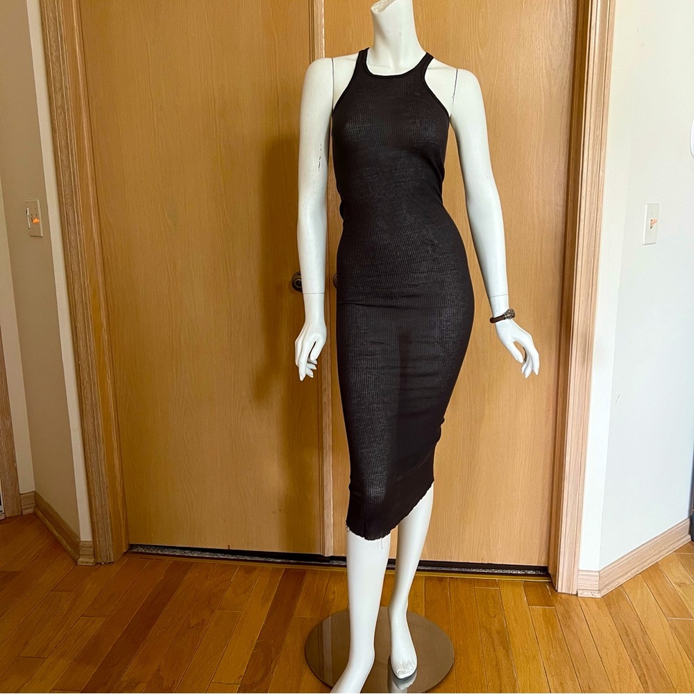 RICK OWENS Ribbed Knit Tank Dress